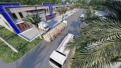 Strategis 5 Menit ke Tol Cikande dan Dekat Bojonegara Future Seaport, Dijual Gudang Industri Cikande Modern Bizhub Luas 500m2, Akses Truk Kontainer, Fasilitas One Gate System (24 jam), Keamanan & CCTV 24 jam , Area ibadah, Cafetaria, Jalan lebar & drainas